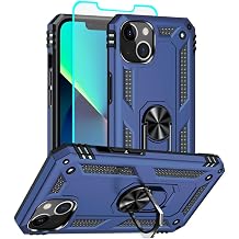 for iPhone 13 Case, iPhone 13 Phone Case, [Military Grade 16ft. Drop Tested] Ring Shockproof Protective Phone Case for iPhone 13,Blue