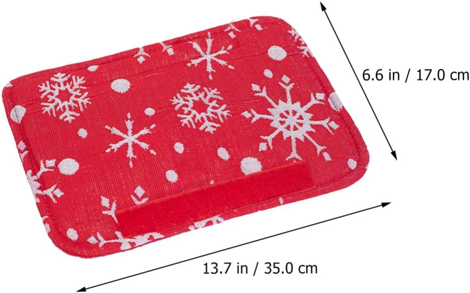 SOLUSTRE 6pcs refrigerator handle gloves christmas handle covers Microwave Oven stovetop protectors Refrigerator Handle Christmas decoration stove protector cloth household protective case