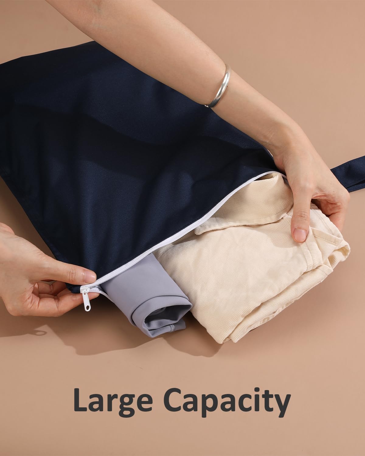 Bolsa de viaje impermeable para pañales de tela para bebé, traje de baño, piezas de bomba, piscina, ropa de gimnasio, artículos de tocador, correa para cochecito, guardería, almacenamiento de
