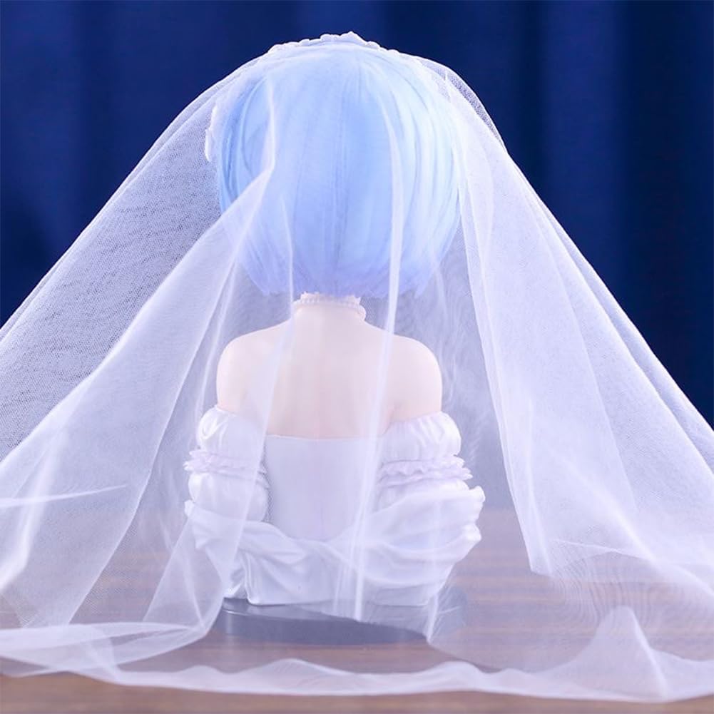 YLQANONG Re:0 Rem Figures Movable Head Remu Anime Figure Statues PVC Remu Ramu Anime Action Figurine Ornaments for Fans 8.27IN
