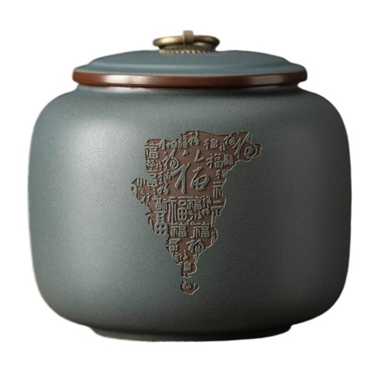 DFHS46JK Kitchen Jars High-grade Purple Clay Tea Canister With Sealed Lid Household Storage Jar For Coffee, Sugar, Candy for Sugar(Gris,Large)