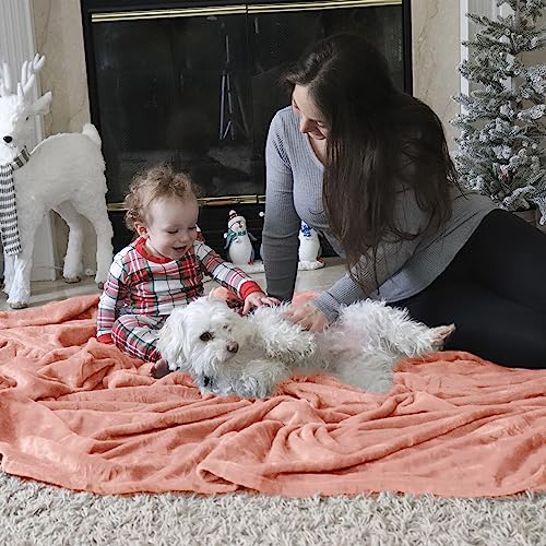 Bedsure Fleece Blanket Twin Blanket Coral - 300Gsm Soft Lightweight Plush Cozy Twin Blankets For Bed, Sofa, Couch, Travel, Camping, 60X80 Inches #TOP6