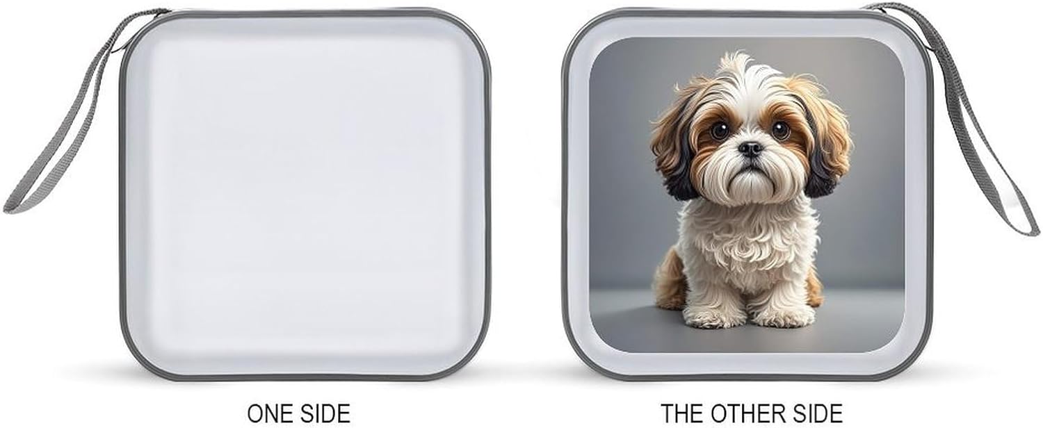 Shih Tzu Dog CD Case CD Storage Box DVD Sleeves
