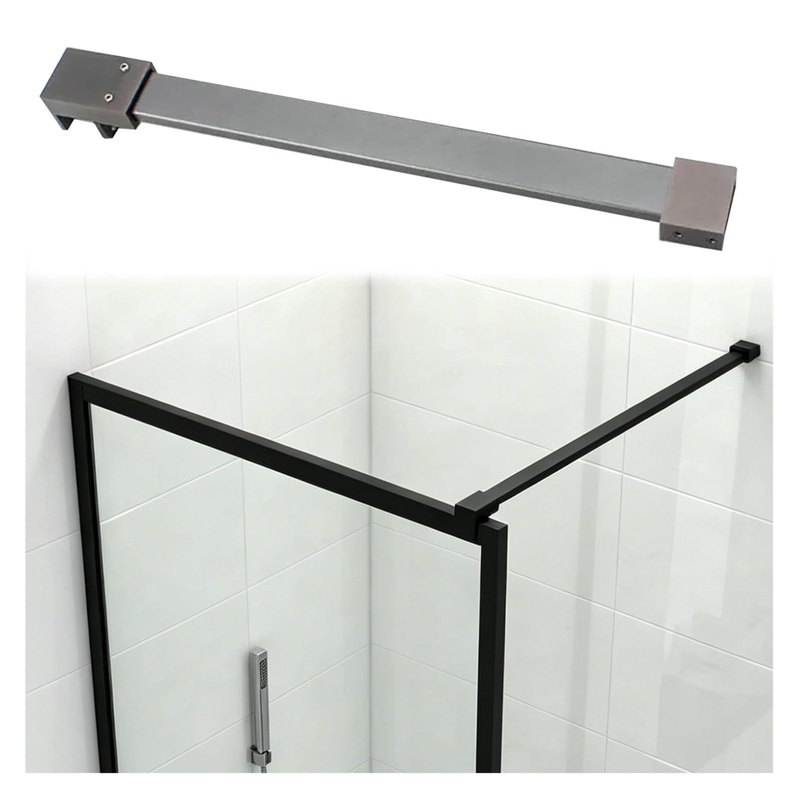 Barre de support de douche idéale pour créer une douche à l'italienne moderne de 60 cm