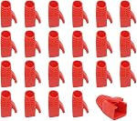 100 PCS noir CAT6A, CAT7, CAT8 Plastique RJ45 Bottes de secours de la souche de câble réseau Ethernet