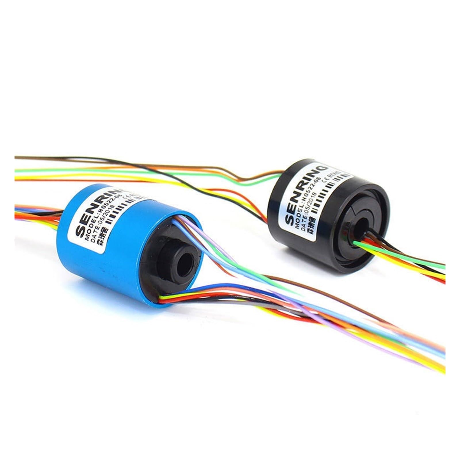 Bague collectrice électrique 5mm OD 22mm 12 circuits 2A sans bride pour transmission de signal