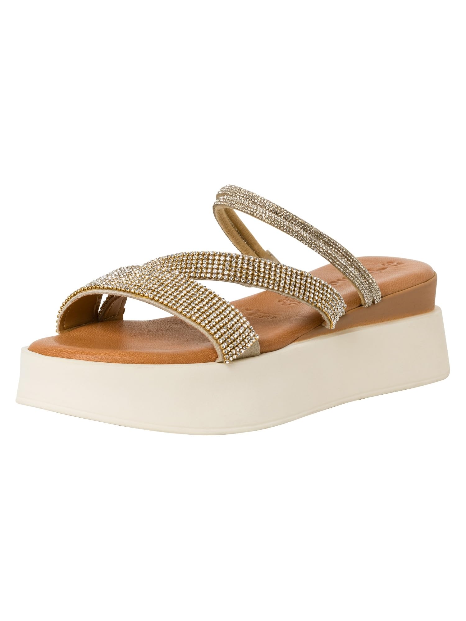 Tamaris Mules 1-27222-42 Wide, Light Gold, 5 UK