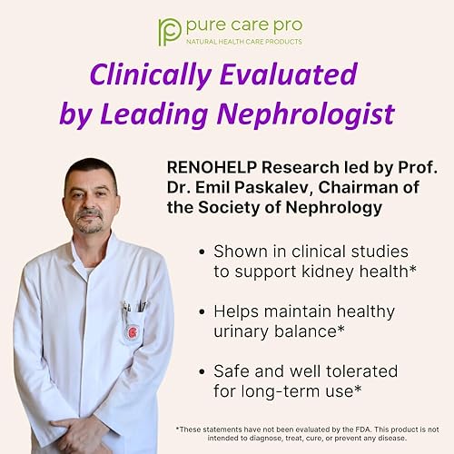 Miniatura 3 de Renohelp Potente suplemento de apoyo renal totalmente natural para una función renal saludable, niveles de creatinina y filtración glomerular,