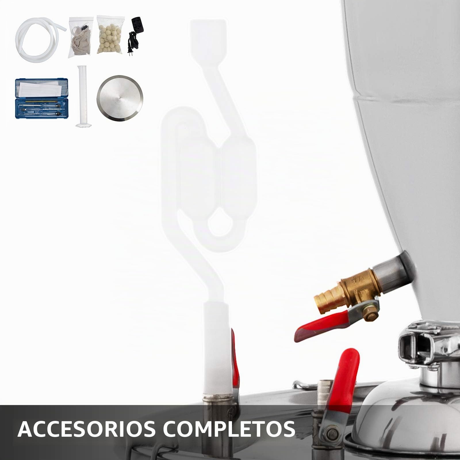 VEVOR Equipo de Agua Destilada de Moonshine Se Puede Utilizar como Tanque de Fermentación para Fermentar Bebidas o Condimentos (18.5 Galones)