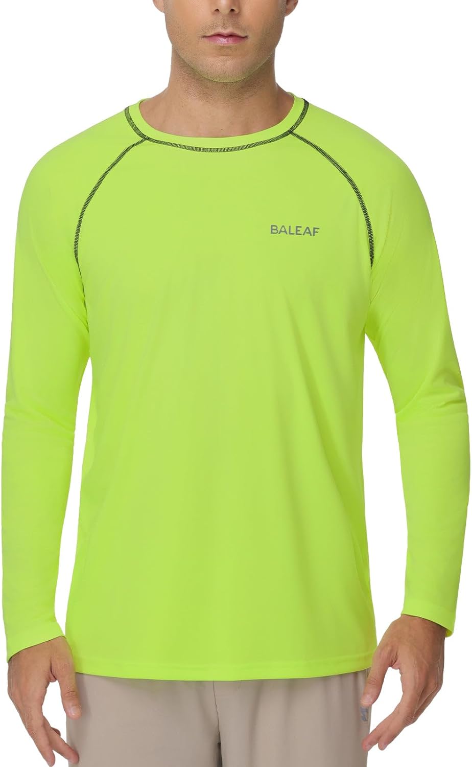 baleaf Men's Sun Protection Shirts UV SPF UPF 50+ Long Sleeve Rash Guard Fishing Running Quick Dry Lightweight