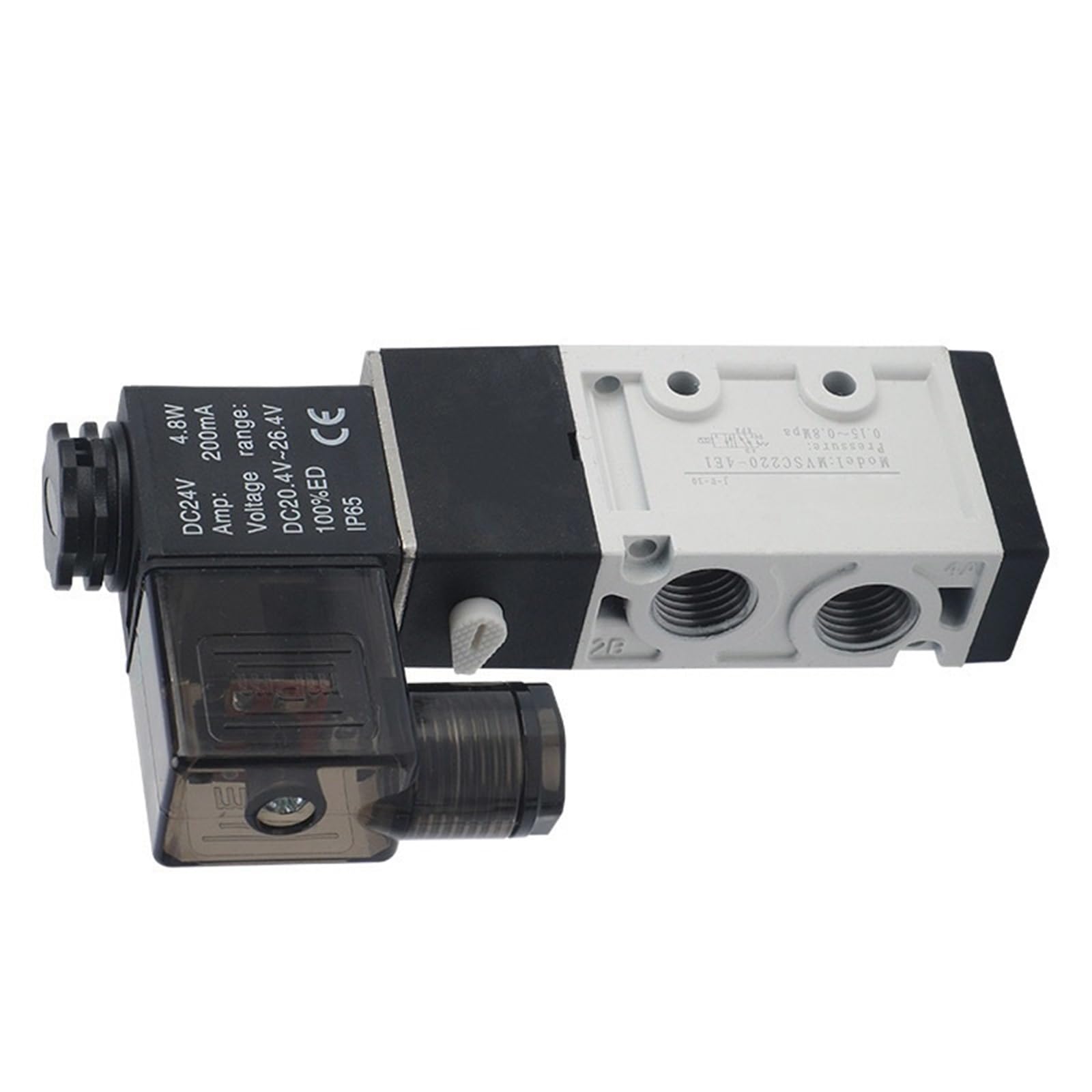 Distributeur MVSC-220-4E3E électrovanne pneumatique haute précision à centre ouvert