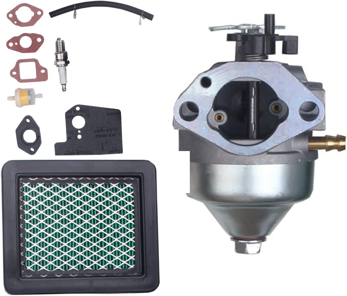 New Carburetor Spark Plug Air Fuel Filter Gaskets Compatible With Honda GCV160 G