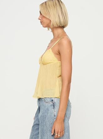 Princess Polly Women's Zami Pleat Top