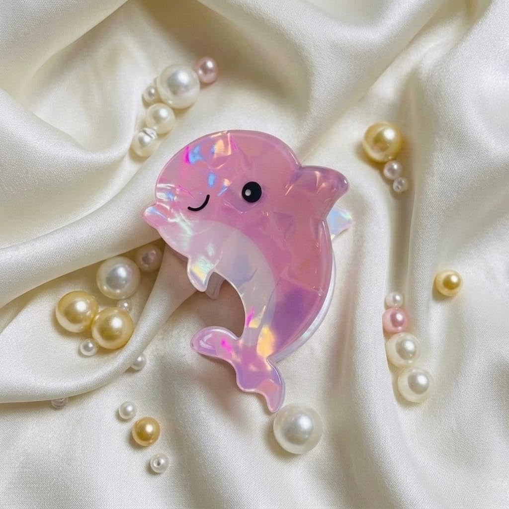 Viral Cartoon Hair Claws Acrylic Animal Hair Claw Clutcher for Women Girls, Trending Aquatic Fish & Shell Hair Clips, Korean Style Strong Hold Jaw Clips, Fashion Hair Accessories (Style 5)-image-30