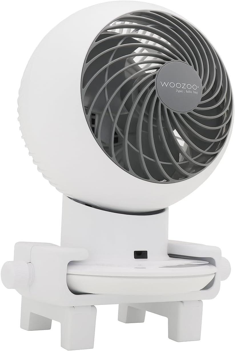 Fan Bunk Buddy Dorm Bed and Bunk Bed Holder for Dorm Fan, White