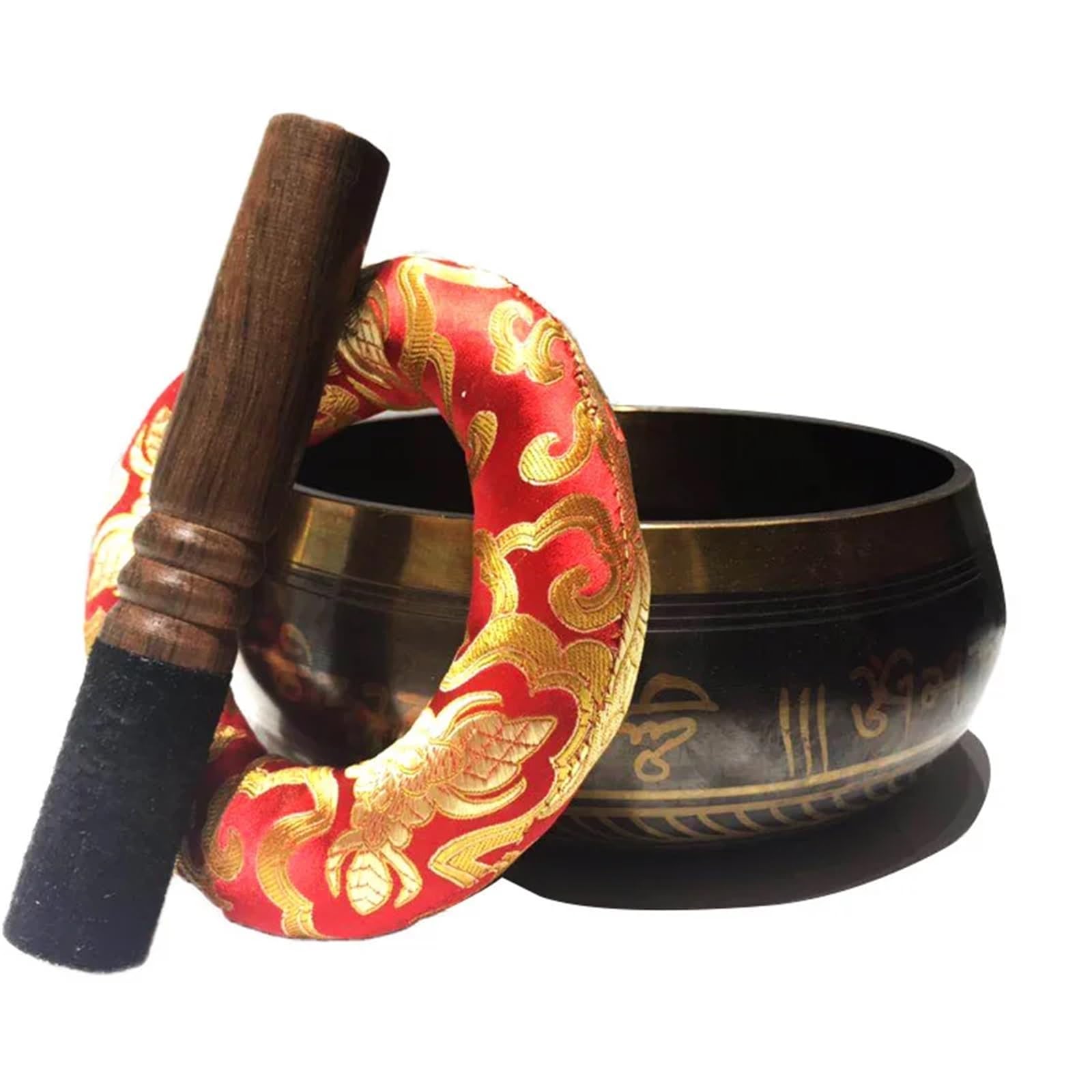 Klangschale Klangschale, 20 cm groß, handgefertigt, Messing, Klangheilung