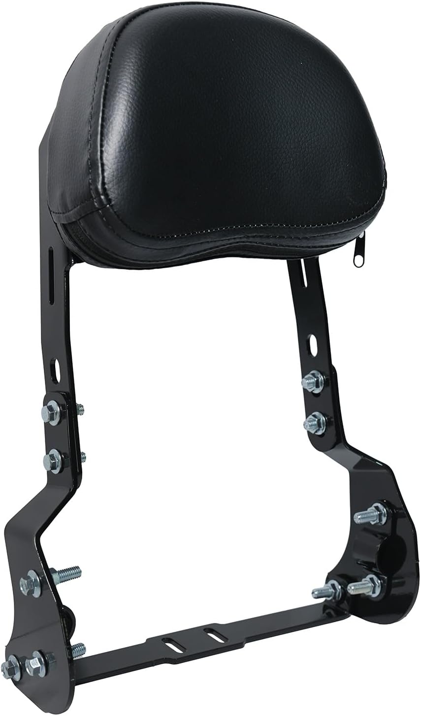 JMCHstore Mini Bike Backrest Sissy Bar w/Cushion for Coleman B200 B200R B200RSV B200C B200V RB200 RT200 Mega Moto B212 MAX - adjustable height slots, padded backrest cushion for rider support