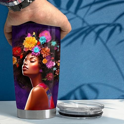 Vista 208 de SANDJEST Vaso de 20 onzas con diseño de águila con la bandera estadounidense, regalos para hombres y mujeres, vasos aislados de acero inoxidable