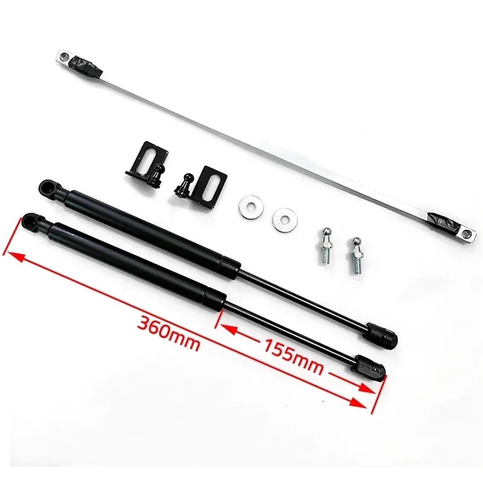 Amortyzator gazowy sprężyna gazowa Rozpórki maski samochodu pasujące do VW ID.4 Pro X Crozz ID.5 2021-2025, przednie amortyzatory gazowe, podpory podnośnika(Carbon Green)