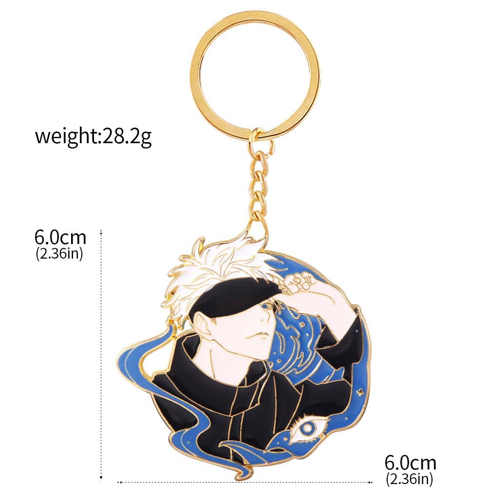 SONGCHANGJEWELRY JJK Chaveiro Satoru - Pingente de chave esmaltado