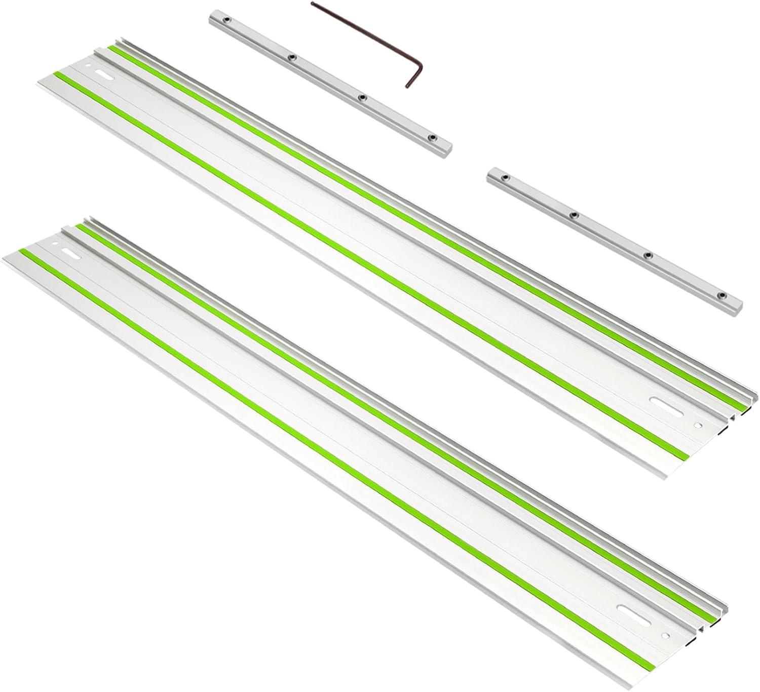 64in Track Saw Guide Rail for festool Track Saw, 32" x 2 Guide Rail with Connector for festool FS1400/2 Guide Rail, Perfect for festool TS55/TS75 Track Saw and Longer Cuts, 2 Year Warranty