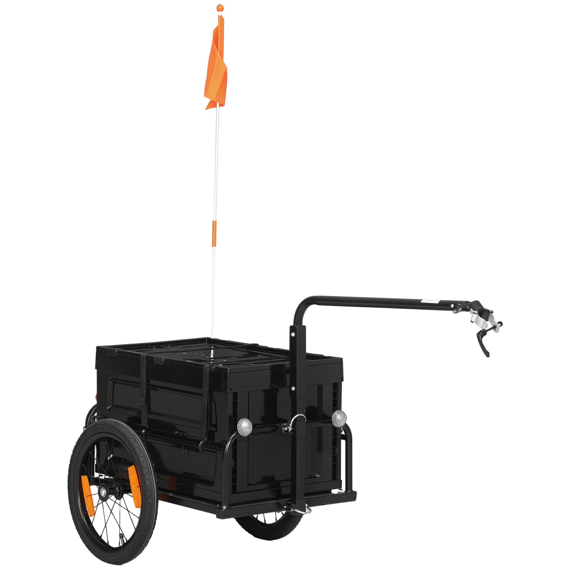 Aosom Bike Cargo Trailer Removable Storage Box Bottom