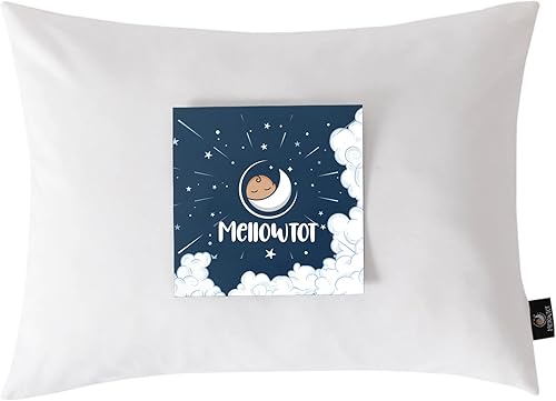Almohada pequeña para dormir de 2 años de edad almohadas orgánicas para cama y cuna con funda de almohada