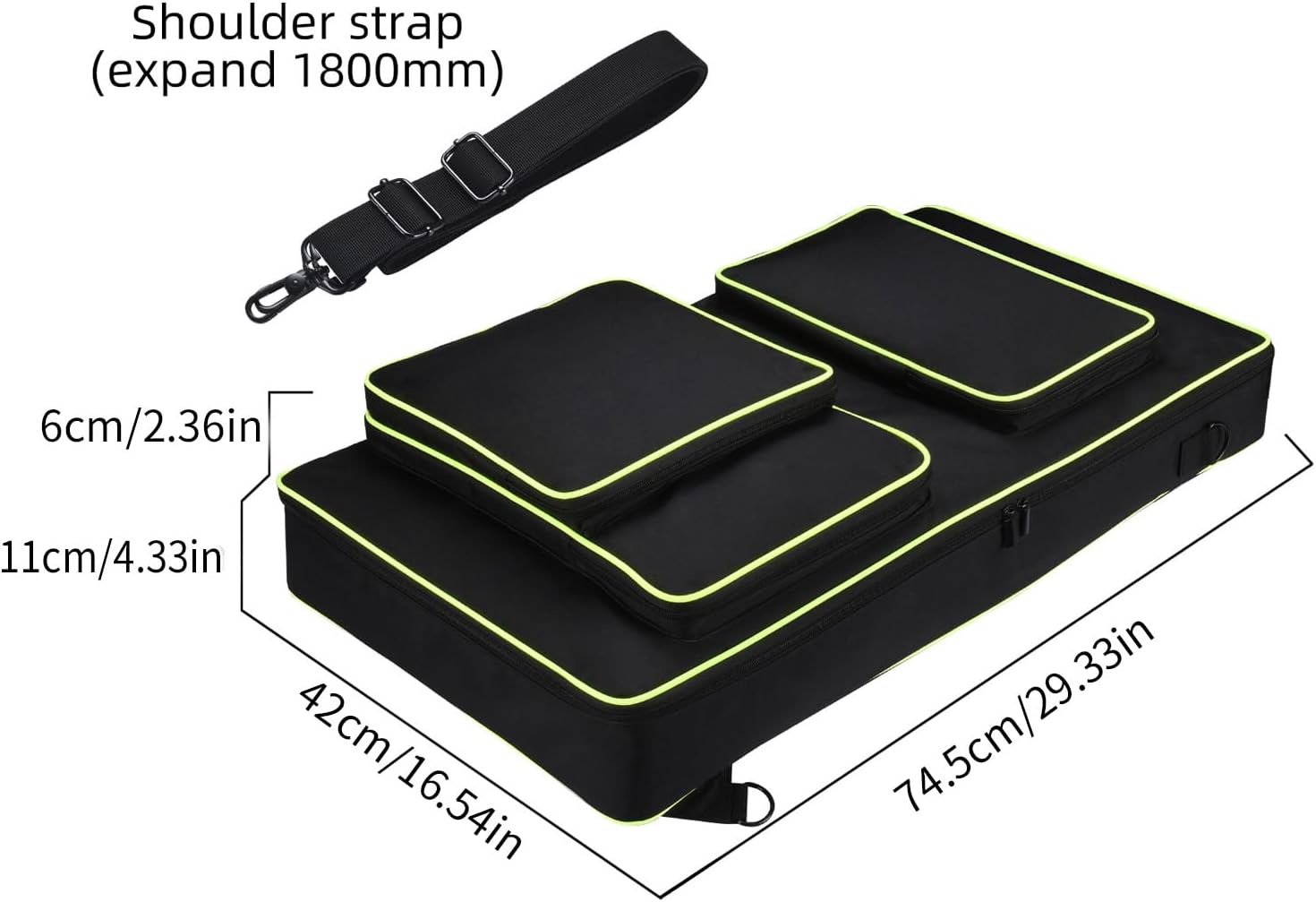 DJ Controller Storage Bags Scratch-resistant with Shoulder Strap Large Capacity for DDJ-FLX10-1000 -1000SRT Dj Controller Case