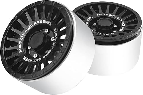 Miniatura 5 de Llantas de metal Beadlock de 2.2 pulgadas de ancho de 1.378 in de ancho compatibles con Traxxas TRX4 TRX6 Axial SCX10 90046 SCX10-III Wraith RR10