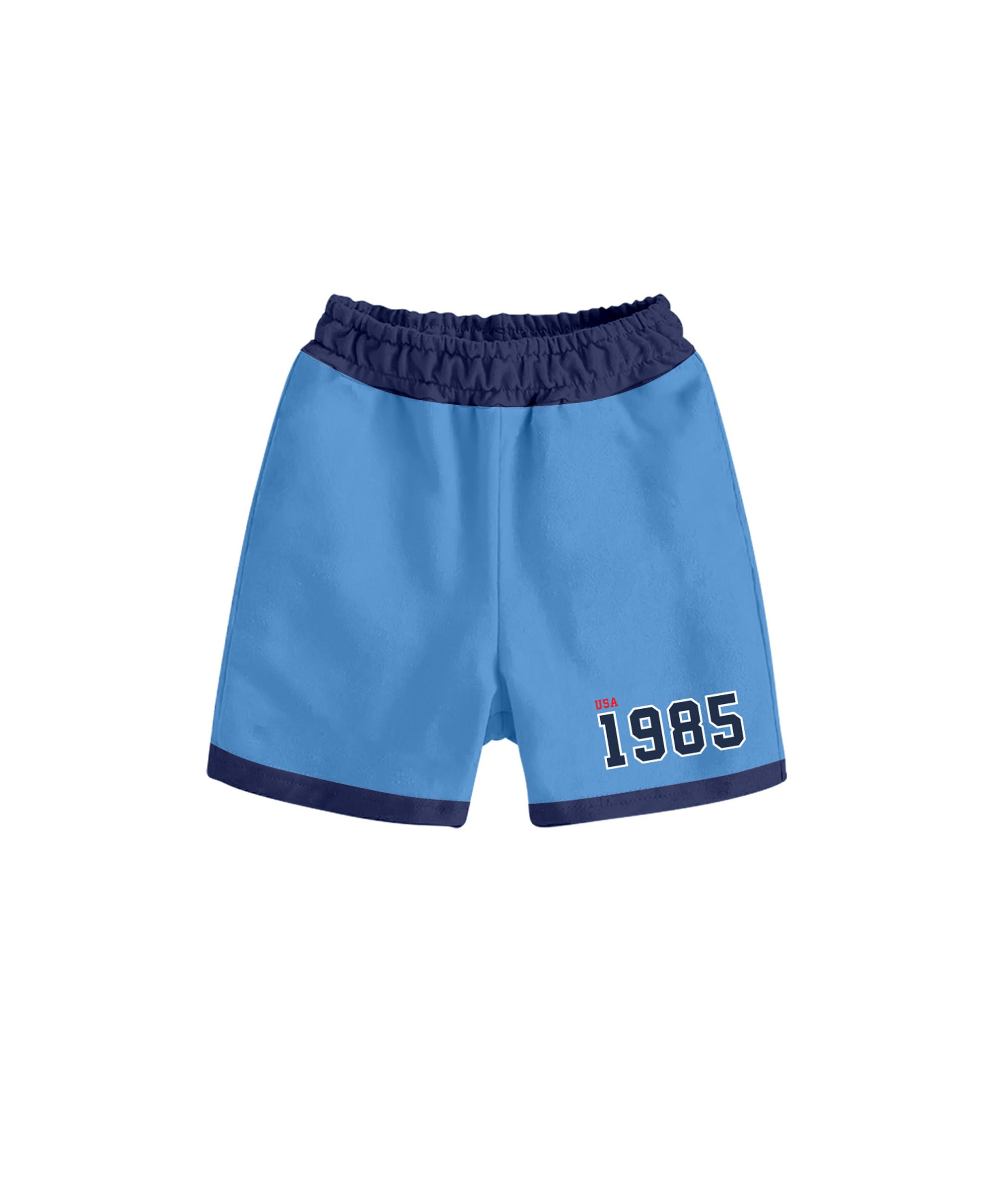 KYDA KIDS® Conjunto de camiseta y pantalones cortos de gran tamaño con estampado de algodón 100 % puro para niños, ropa casual de verano suave y transpirable, conjunto conjunto conjunto para niños