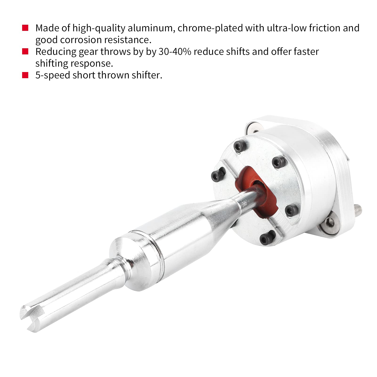 Short Throw Shifter Quick Shifting Response 5-biegowa aluminiowa chromowana pasuje do modeli Holden Commodore VS VT VX VY V6