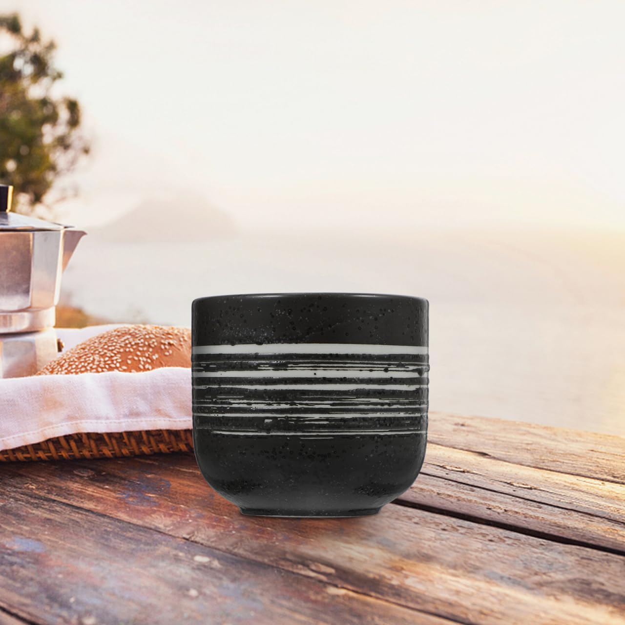 Taza de té de cerámica japonesa taza de té: 3 tazas de té vintage pequeñas tazas de loza tradicional sin mango tazas de té asiáticas para el hogar cocina 200 ml