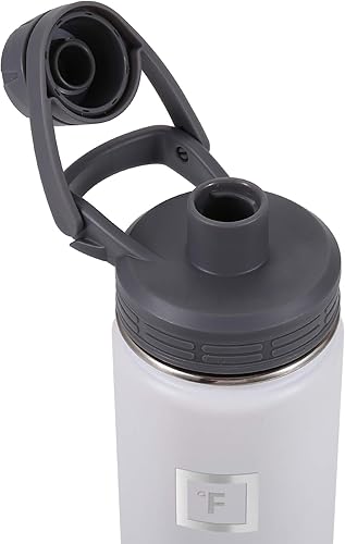 Miniatura 5 de IRON FLASK Tapa de boquilla para boca ancha, botellas de agua deportivas aisladas, tapa para beber, sin BPA, 2 tapas (grafito)