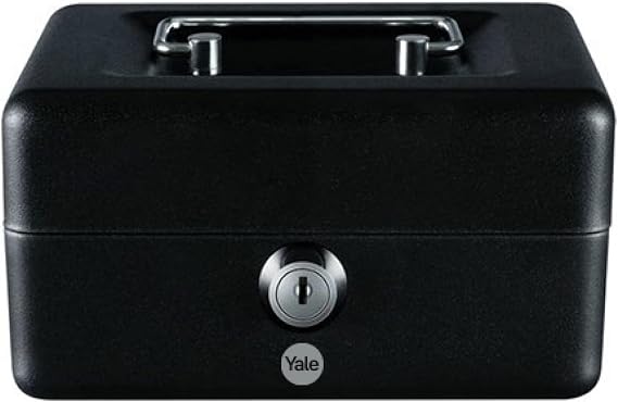 Yale YCB/080/BB2 Coin Box, Black