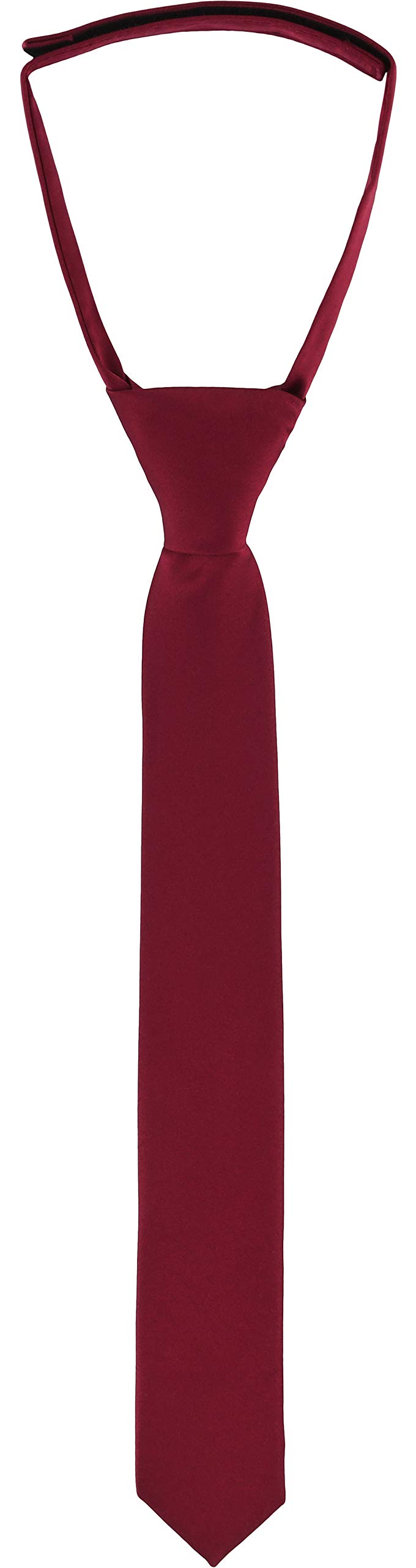 Ladeheid Children Kids Boys Tie KJ (31cm x 4cm, Burgundy)