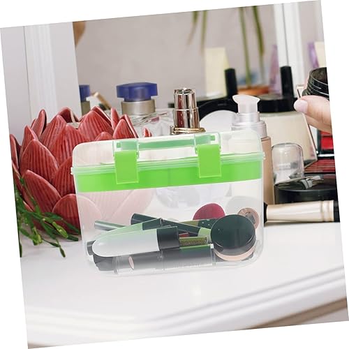 Miniatura 5 de Kisangel Caja de almacenamiento de 3 uds., estuche de suministros de arte, soporte organizador de tocador, organizador de maquillaje, contenedor de