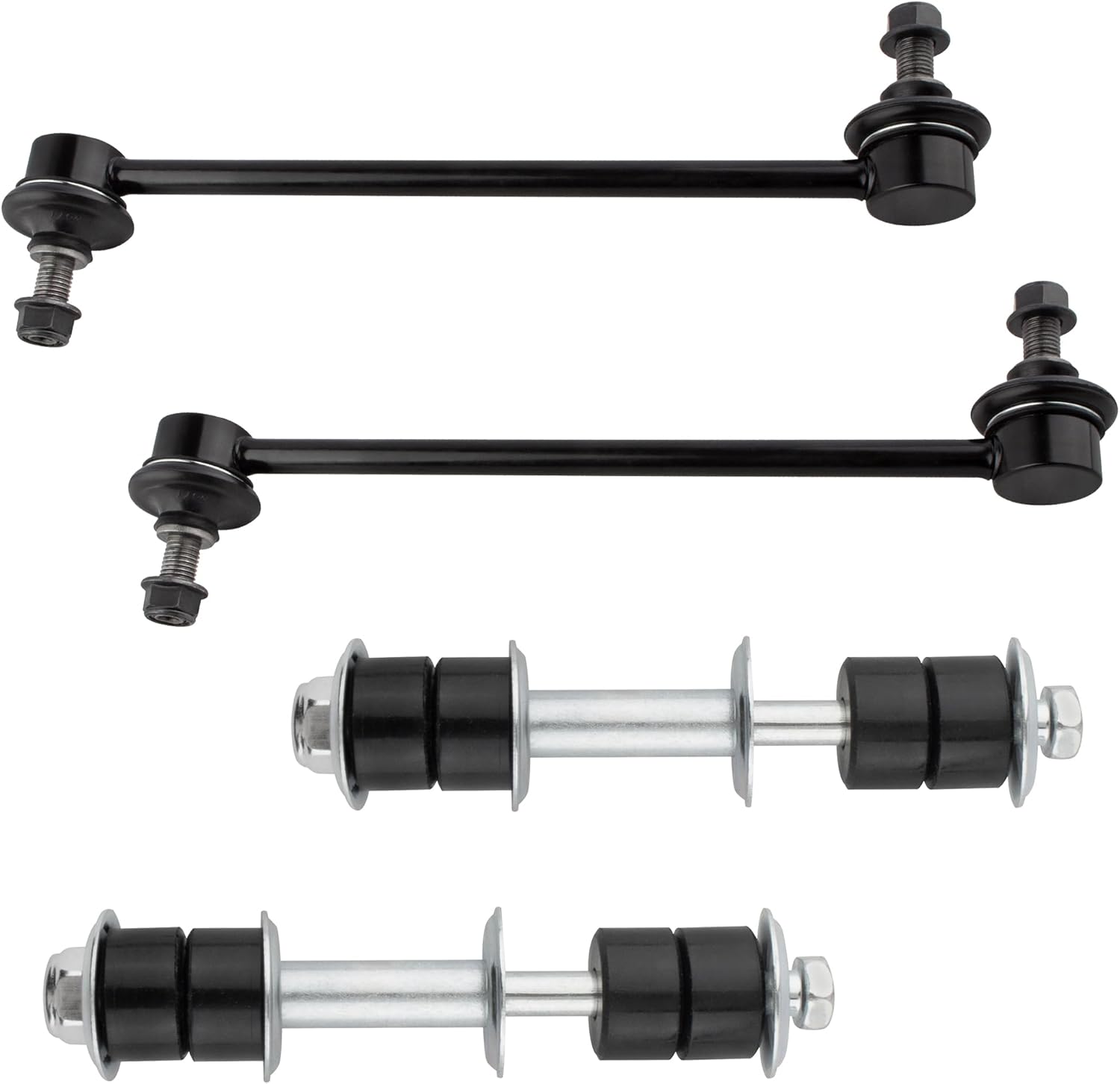 4Pcs Suspension Kit Front and Rear Sway Bar Link Stabilizer Bar End Links Set Left Driver Right Passenger Fit For Nissan Xterra 2000 2001 2002 2003 2004 3.3L 2.4L SE XE Replace# K90389 K90664