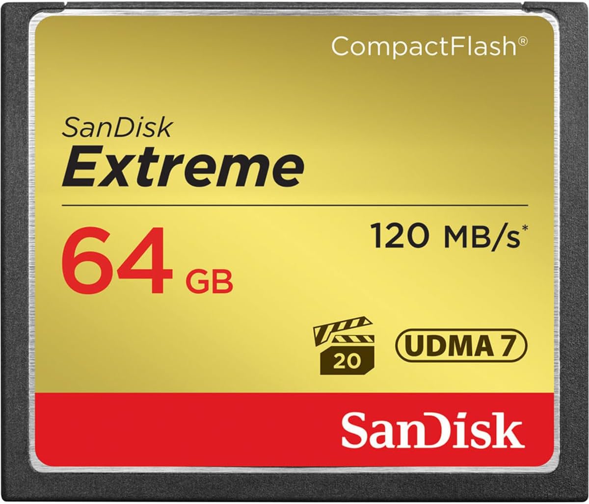 Sandisk Extreme CompactFlash Memory Card - 64 GB (SDCFXS-064G-A46)