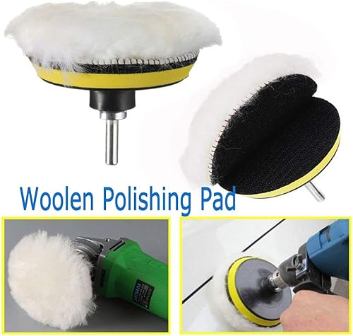 Miniatura 5 de Yesallwas, kit de 11 almohadillas de espuma para pulir de 3 pulgadas, kit de almohadillas de esponja para pulir, pulir, encerar (8 almohadillas de