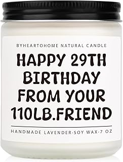 Funny Gifts Candles for Women, Best Friend Birthday Gifts for Women - 30th, 40th, 50th, 60th Year Old Party Supplies Decorations for Sister Friends, Her - 7oz Natural Soy Wax Candle