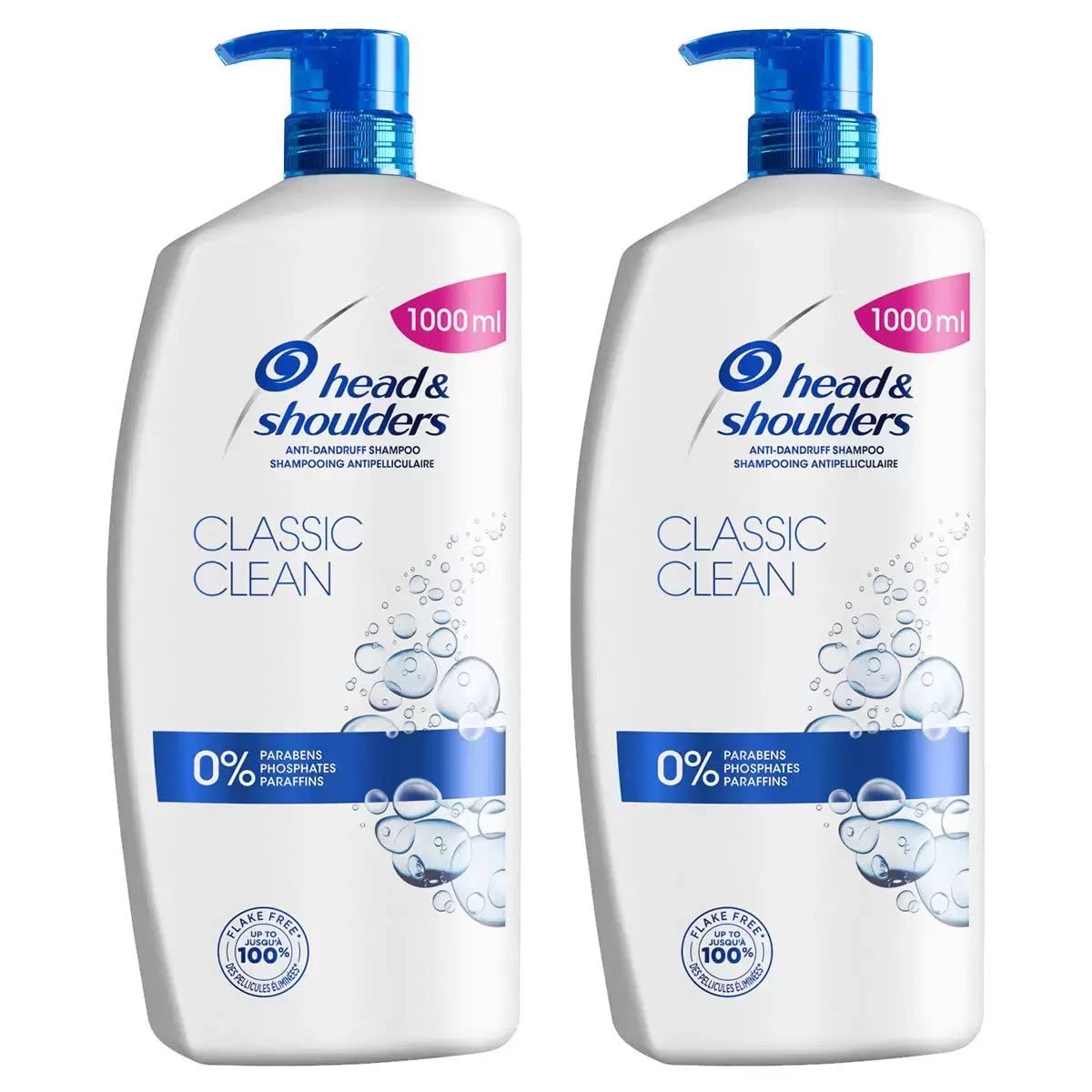 Classic Clean - Anti-Dandruff Shampoo, Pack of 2 x 1L in
