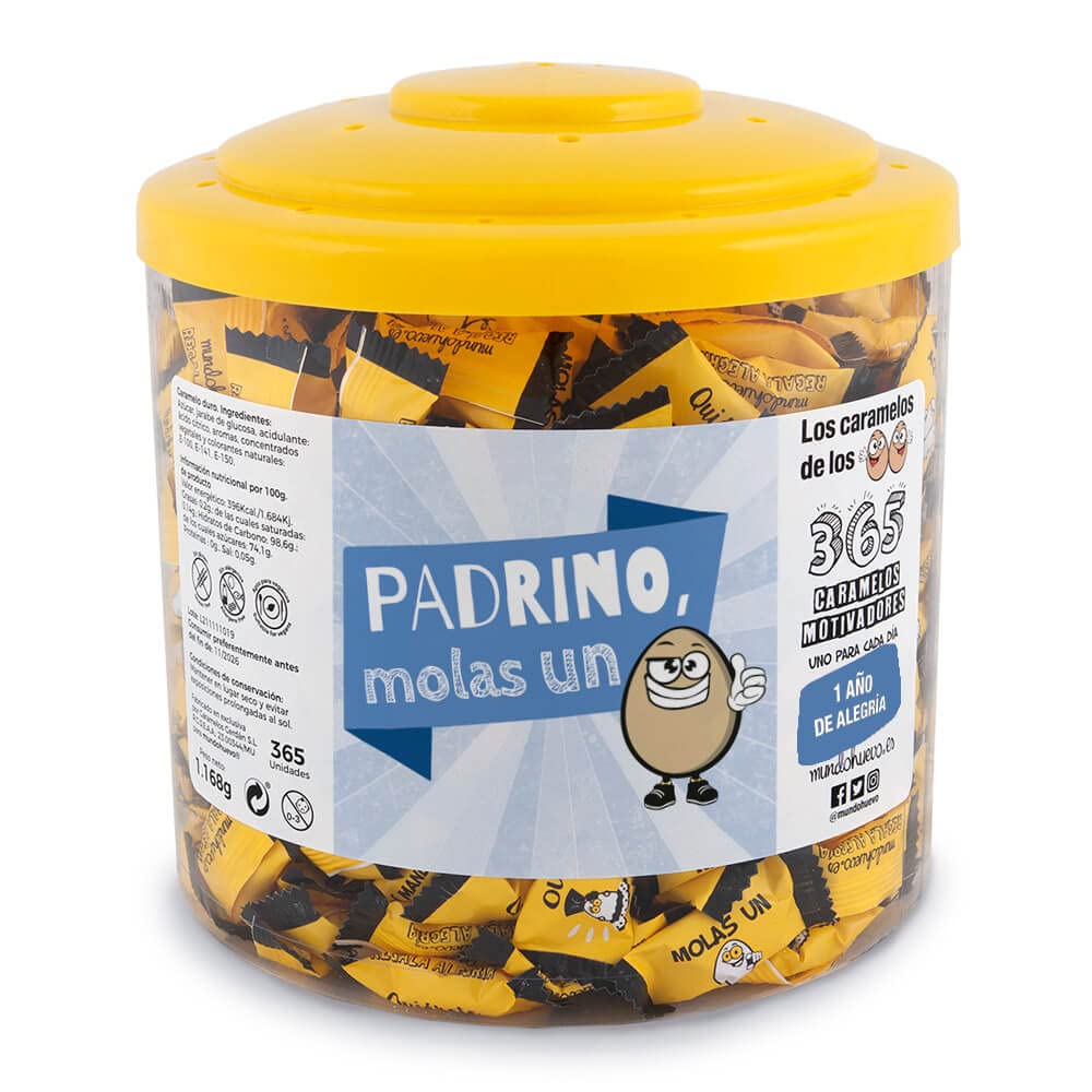 Regalo original. Tarro con 365 caramelos motivadores. Mi compañera de trabajo mola un huevo. Un caramelo motivador para cada dia del año — view 42