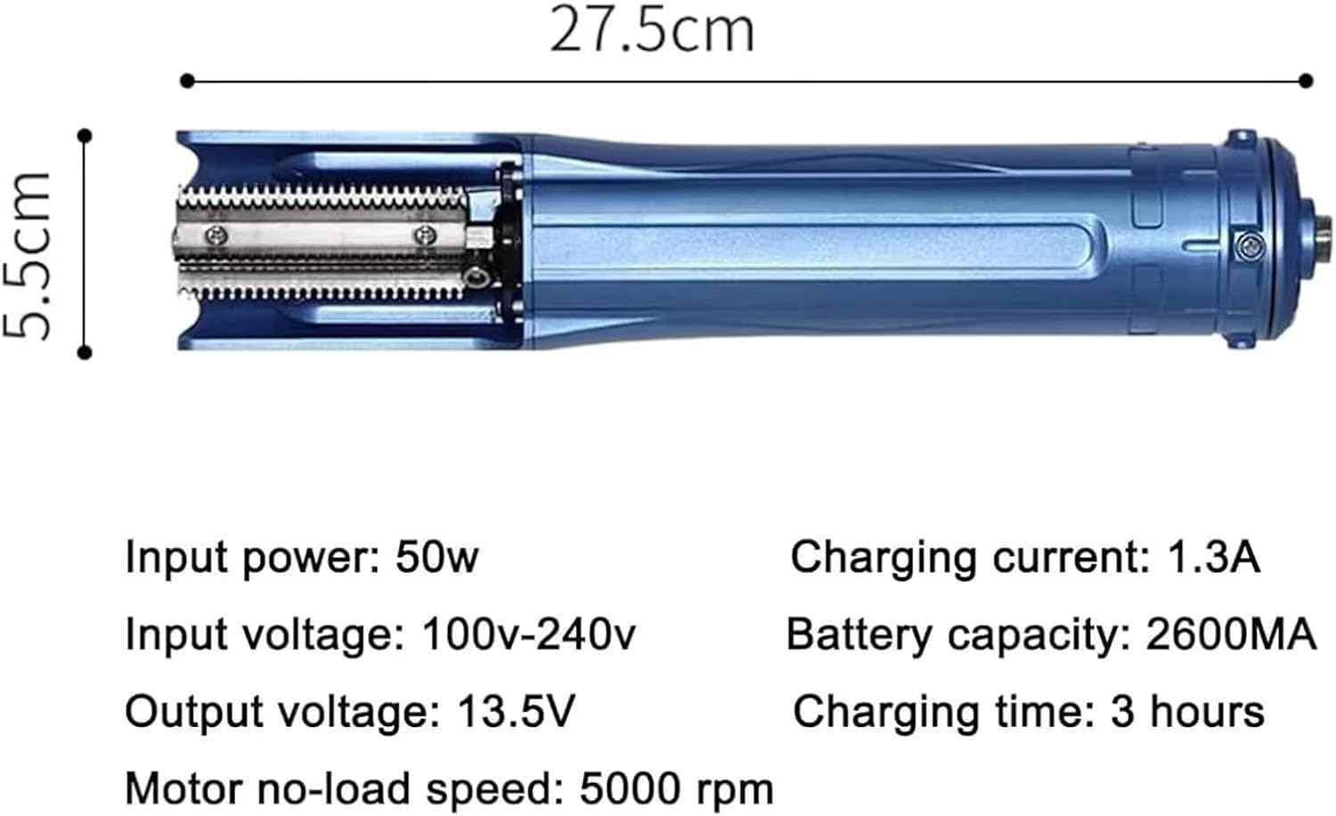 COYEUX 50W Electric Fish Scaler Remover, Powerful Dynamic Fish Scaler, with 2600mAh Rechargeable Batteries, Speed 5000rpm, for Chef and Home Cooks Fish Cleaning Tools