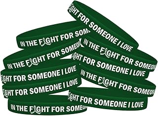 In the Fight for Someone I Love Silicone Wristband Bracelet for Cancer & Cause Awareness (10 Pack)