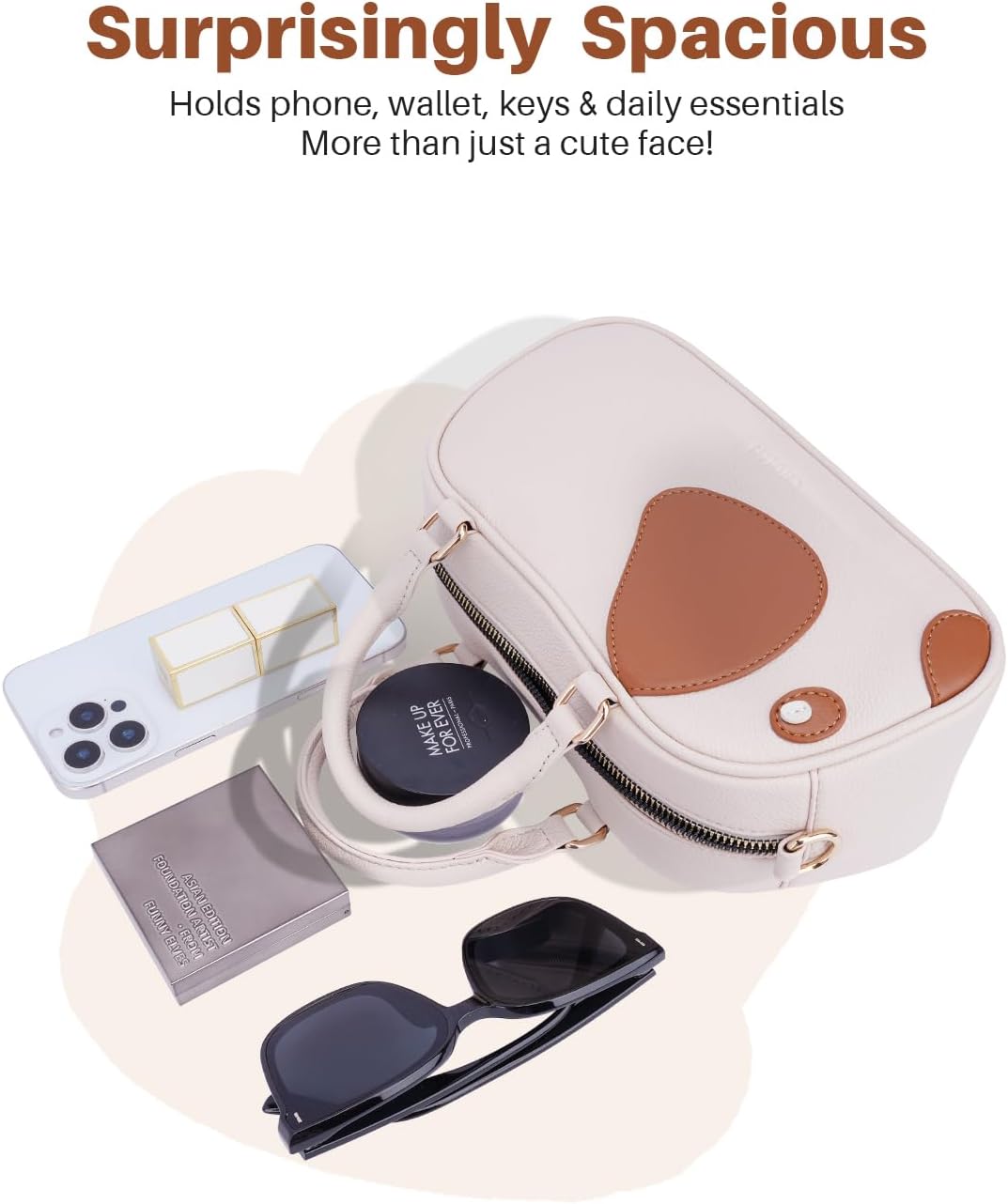 CHOLISS Small Crossbody Bags for Women, Cute Dog Shape Crossbody Purse for Girls, Leather Women's Crossbody Handbags