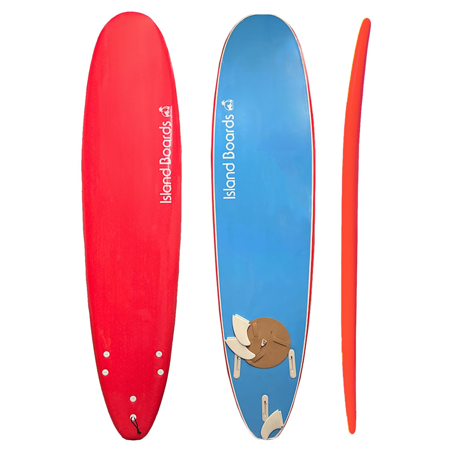 Island Water Sports Classic Softtop Surfboard Red 8ft0in