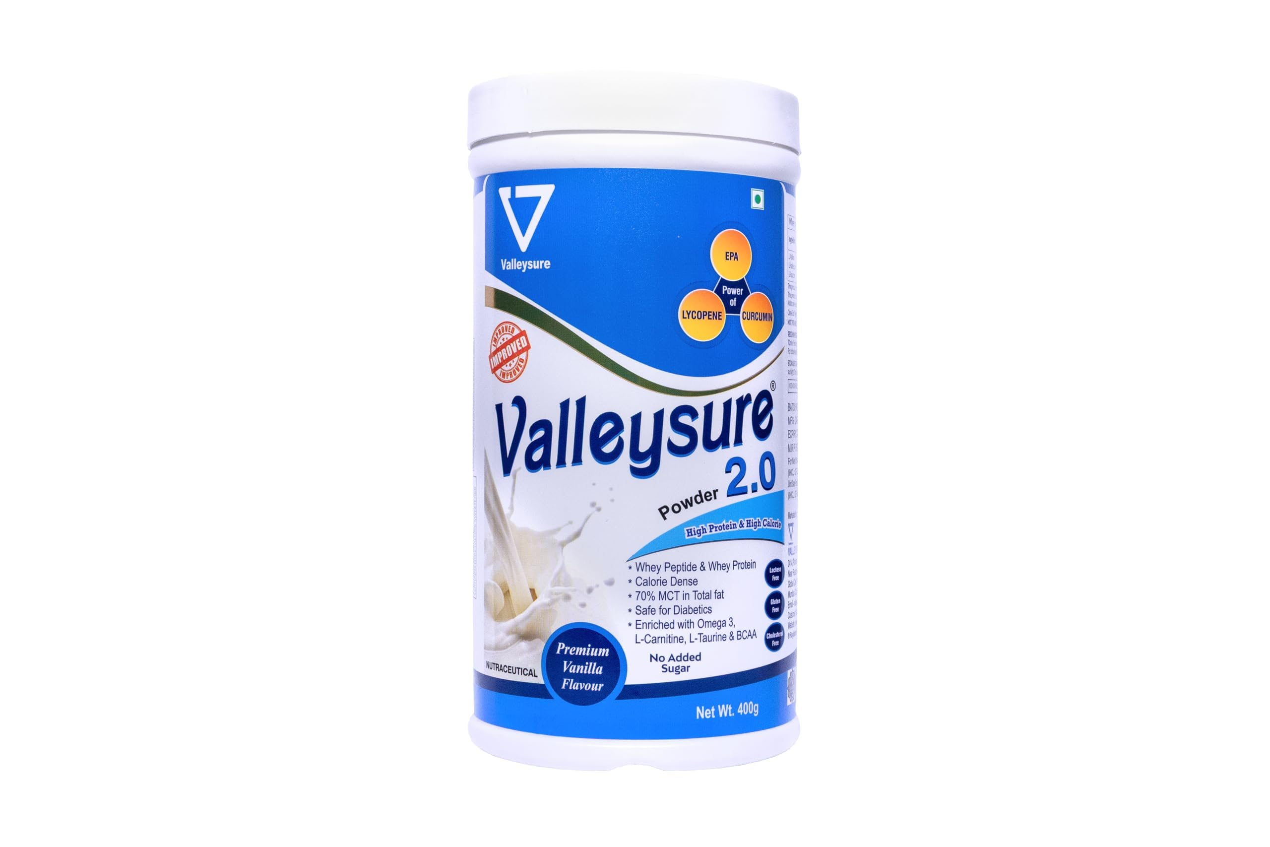 Protein Powder | Protein & Calorie Vanilla Flavor No Added Sugar - 400GM Pack-image-29