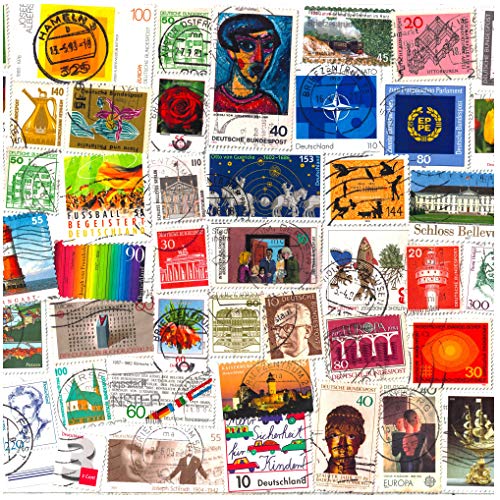 1000 Stamps From Germany (East, West, Federal) Mixed Philately Used Postage Stamps Off Paper #TOP1