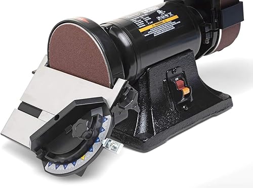 Miniatura 3 de Eastwwod Lijadora de banda de 2 pulgadas x 42 pulgadas y disco de 6 pulgadas 4130 FPM velocidad de correa 1/2 HP Motor