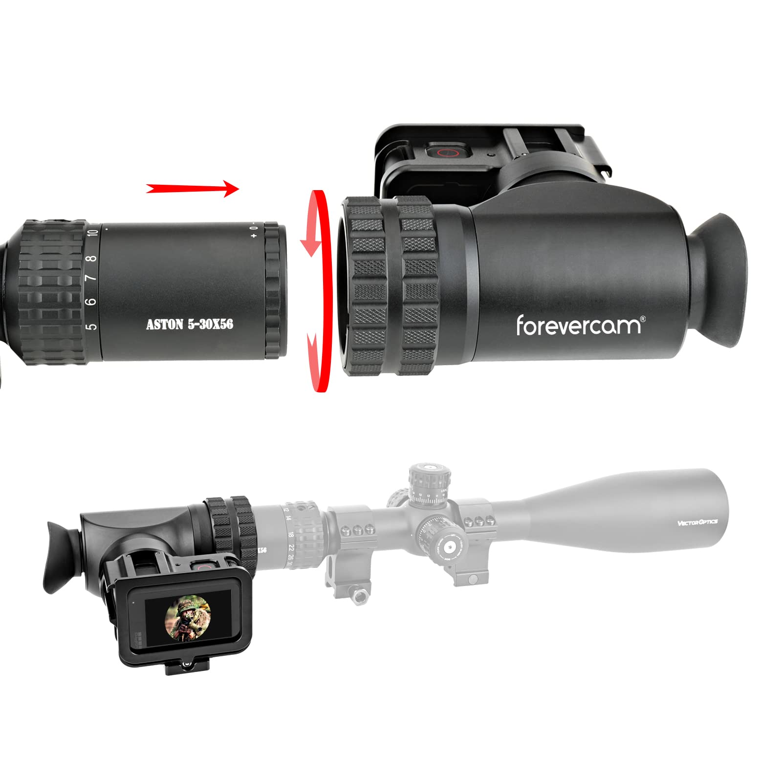 Forevercam Scope Side Camera Shot Adapter Mount 40 46mm Eyepiece ...